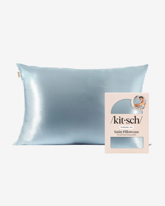 Haze Blue Satin Pillowcase