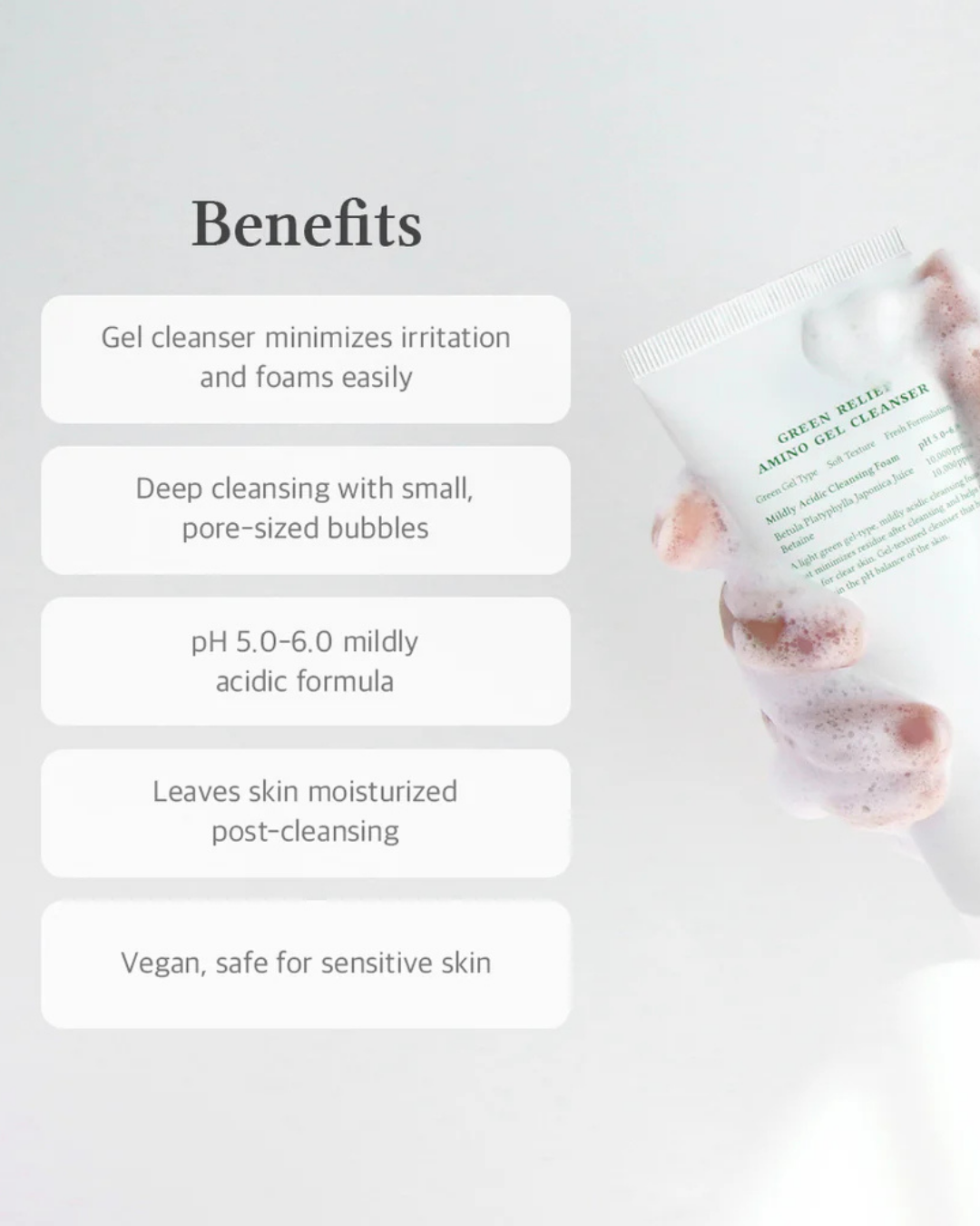 Green Relief Amino Gel Cleanser 100ml