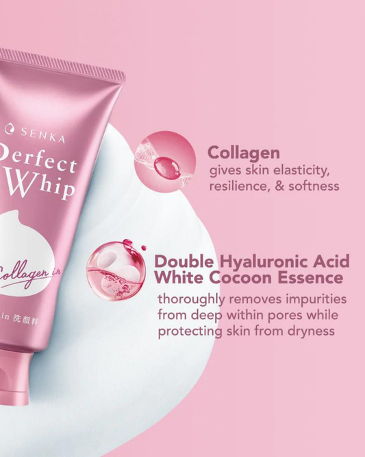 Senka Perfect Whip Cleansing Foam Collagen 120g (New Version)