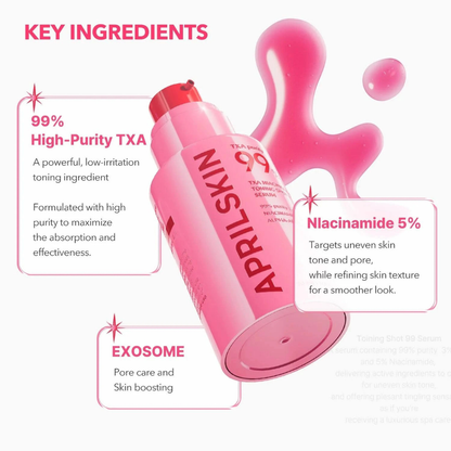 TXA Niacinamide Toning Shot 99 Spicule Serum 30ml