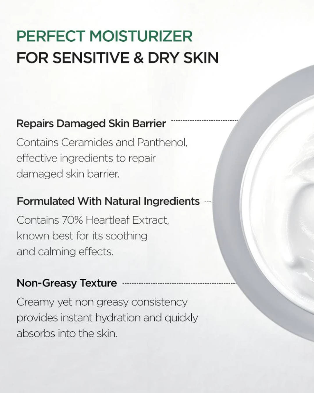 Heartleaf 70% Intense Calming Cream 50ml