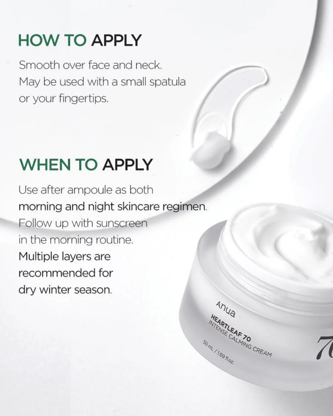 Heartleaf 70% Intense Calming Cream 50ml
