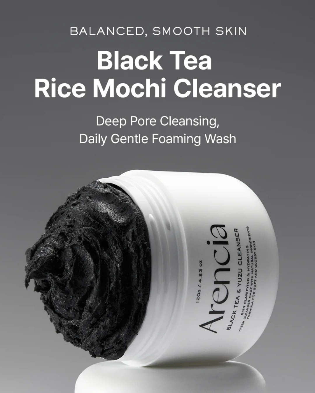 Black Tea Rice Mochi Cleanser 120g