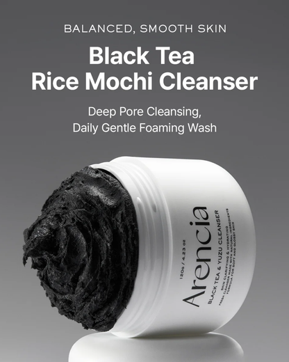 Black Tea Rice Mochi Cleanser 120g
