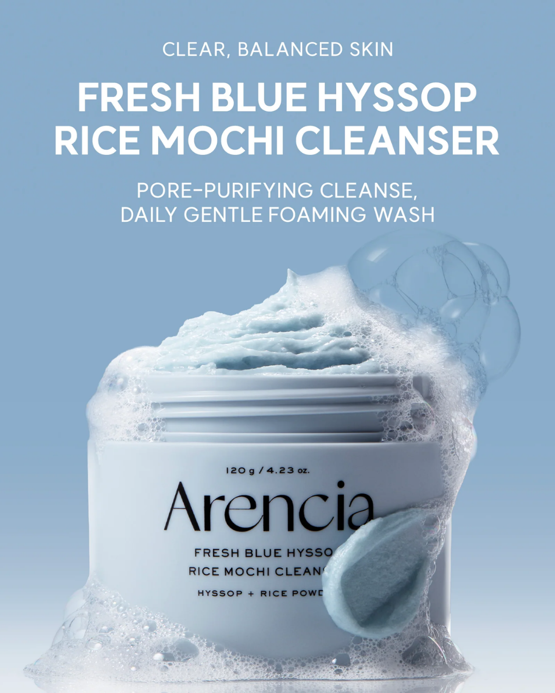 Blue Hyssop Rice Mochi Cleanser 120g