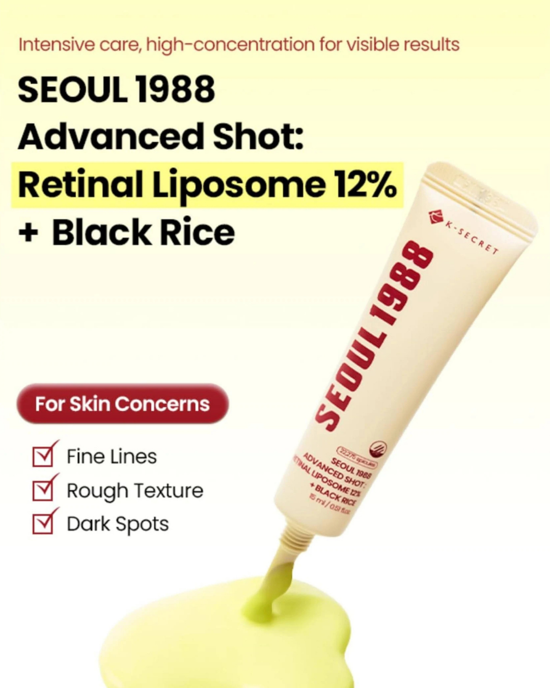 SEOUL 1988 Advanced Shot Retinal Liposome 12% + Black Rice 15ml