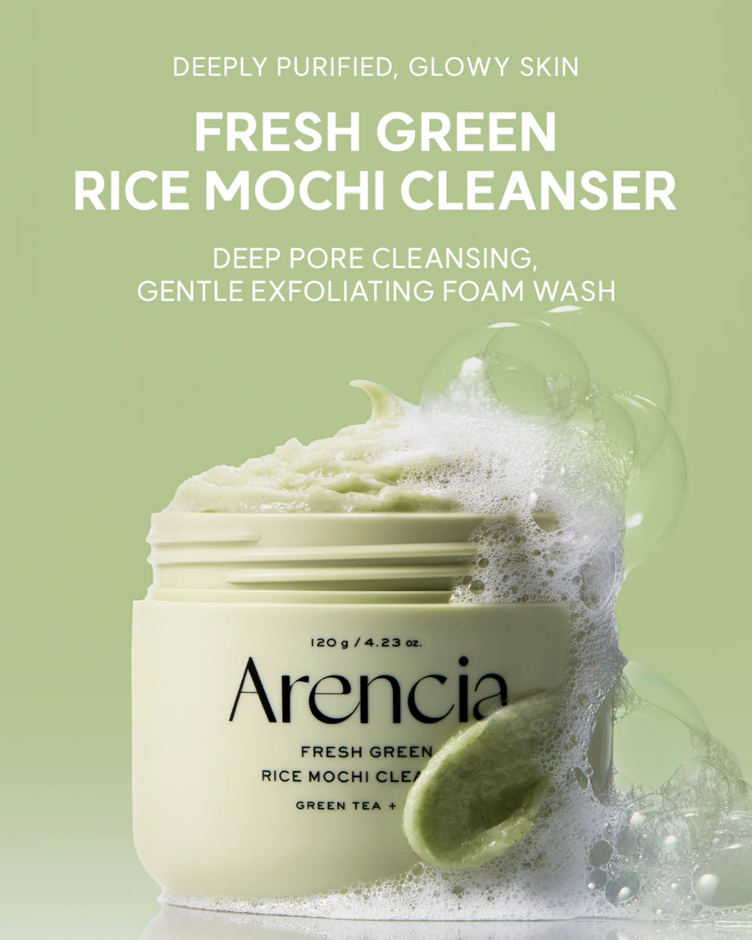 Fresh Green Rice Mochi Cleanser 120g