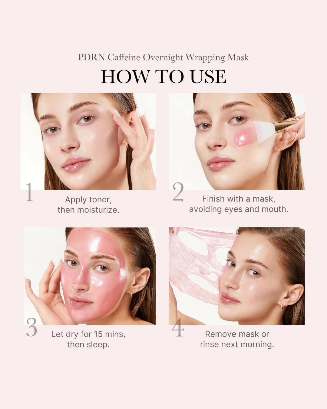 PDRN Pink Caffeine Overnight Wrapping Mask 75ml