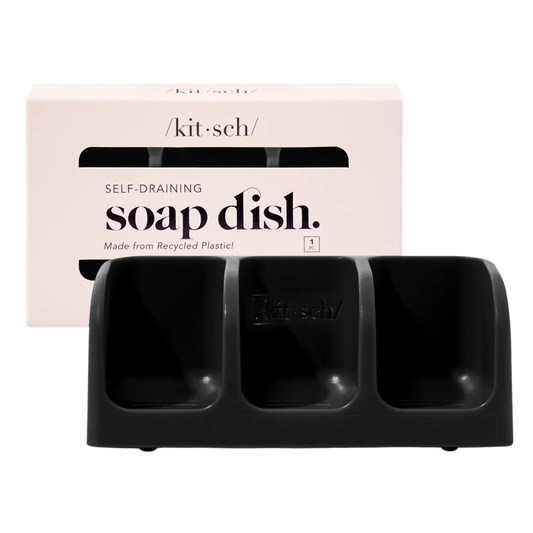 Self-Draining Soap Dish – Black