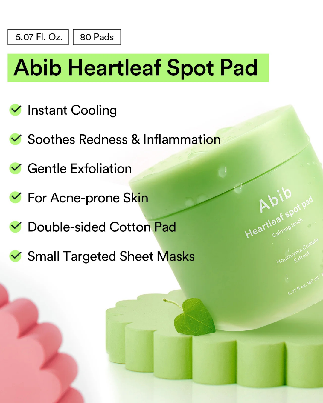 Heartleaf Spot Pad Calming Touch (80 pads)
