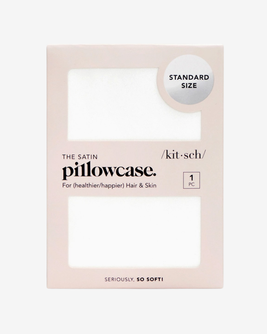 Ivory Satin Pillowcase