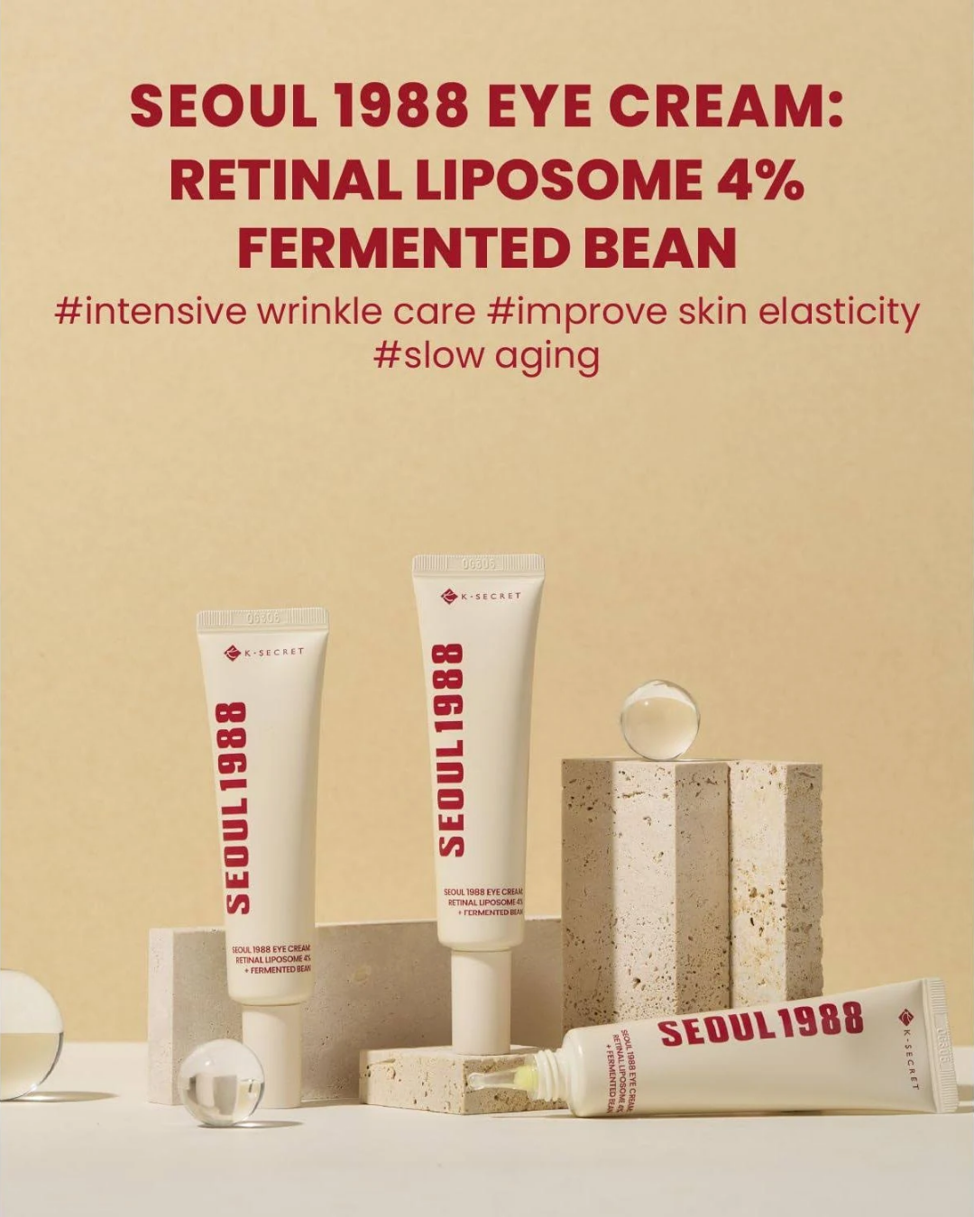 SEOUL 1988 Eye Cream: Retinal Liposome 4% + Fermented Bean 30ml