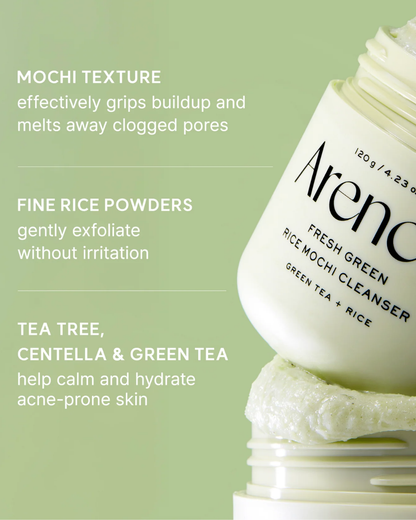 Fresh Green Rice Mochi Cleanser 120g
