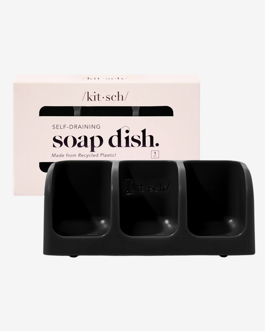 Self-Draining Soap Dish – Black