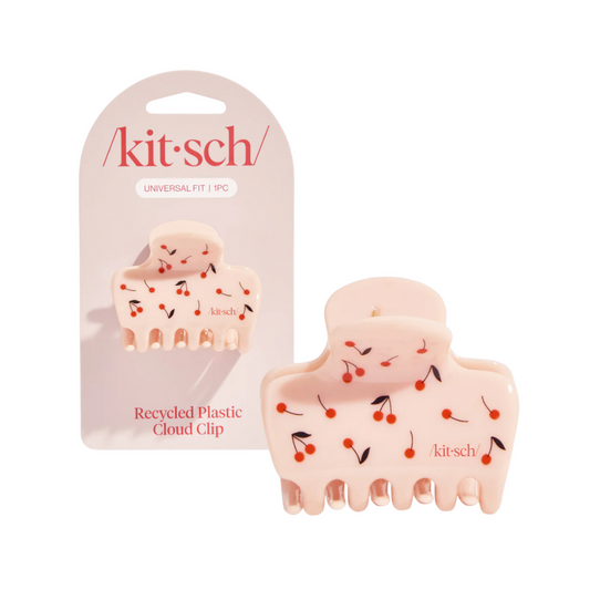 Cherry Print Cloud Medium Claw Clip