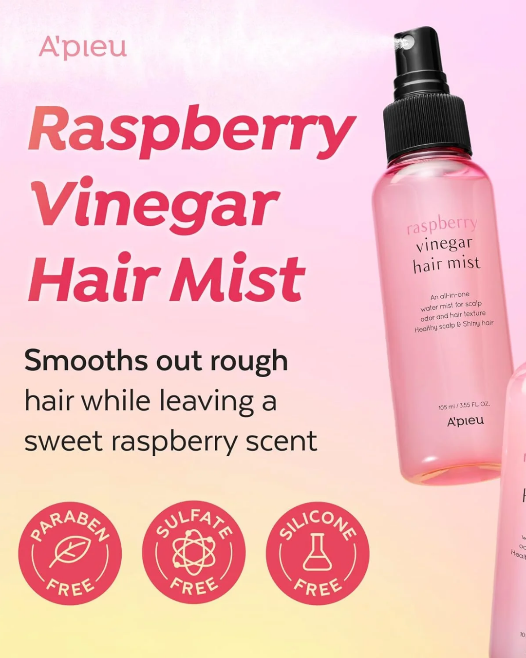 Raspberry Vinegar Hair Mist 105ml