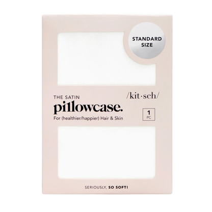 Ivory Satin Pillowcase
