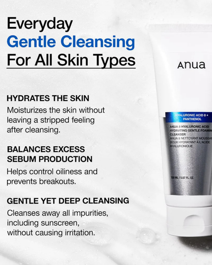 8 Hyaluronic Acid Hydrating Gentle Foaming Cleanser 150ml