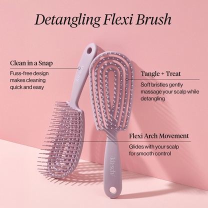Detangling Flexi Brush – Soft Violet
