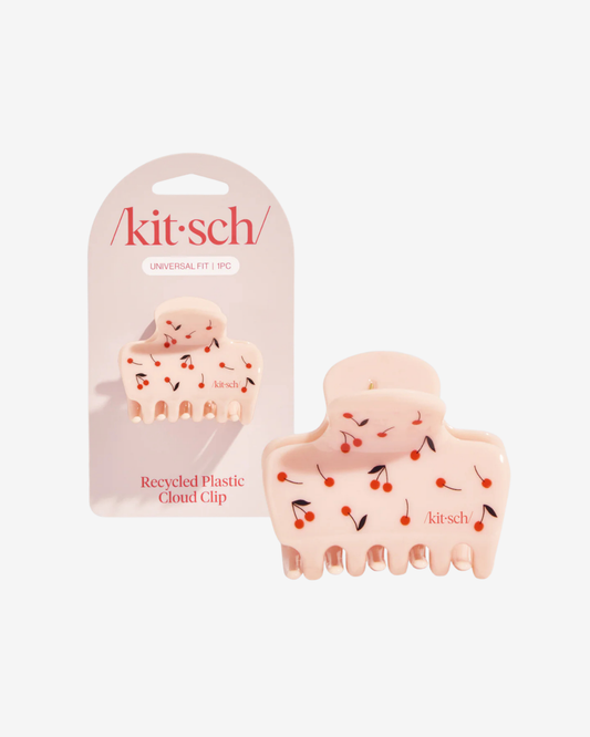 Cherry Print Cloud Medium Claw Clip