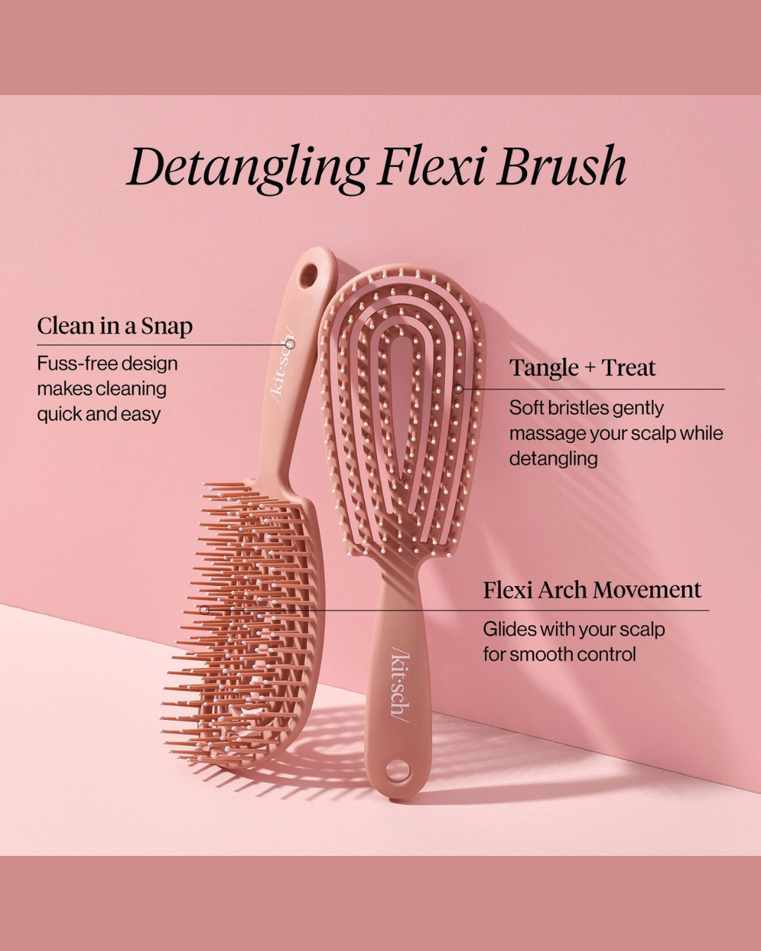 Detangling Flexi Brush - Terracota
