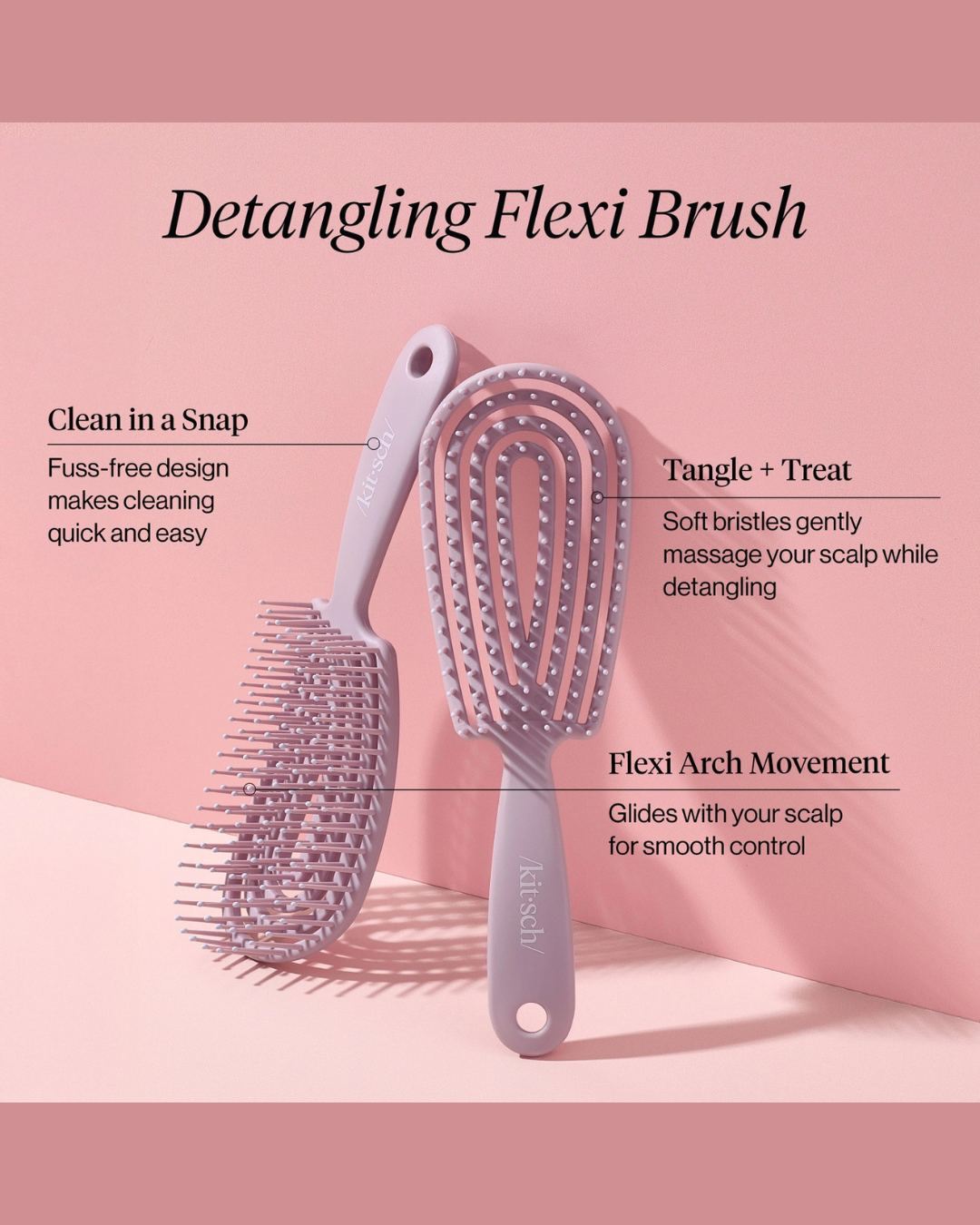 Detangling Flexi Brush – Soft Violet