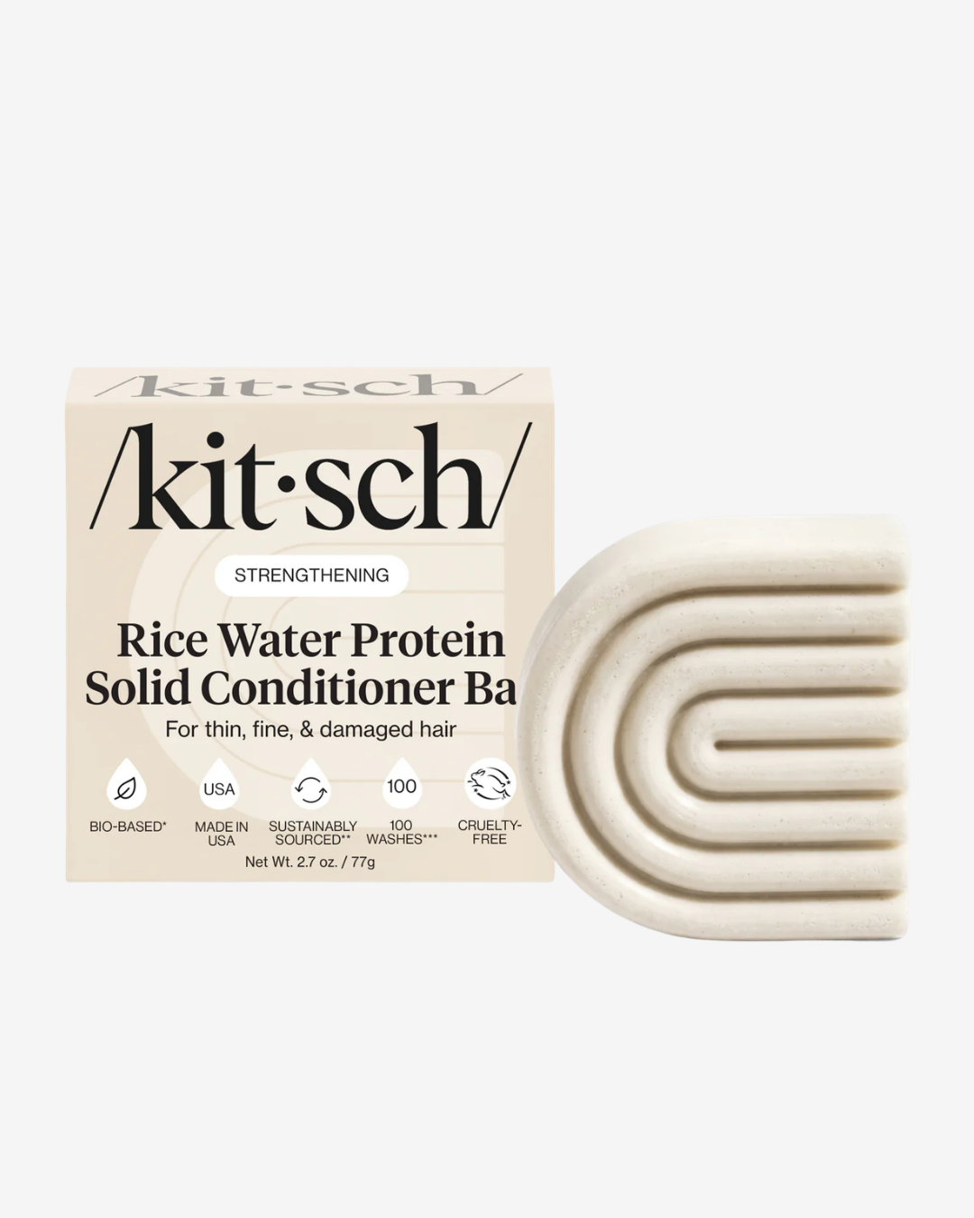 Rice Water Conditioner Bar for Hair Growth 2.7 oz (77g)