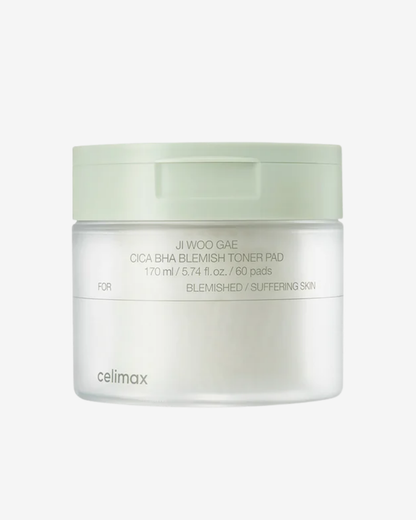 Ji Woo Gae Cica BHA Blemish Toner Pad (60 Pads)