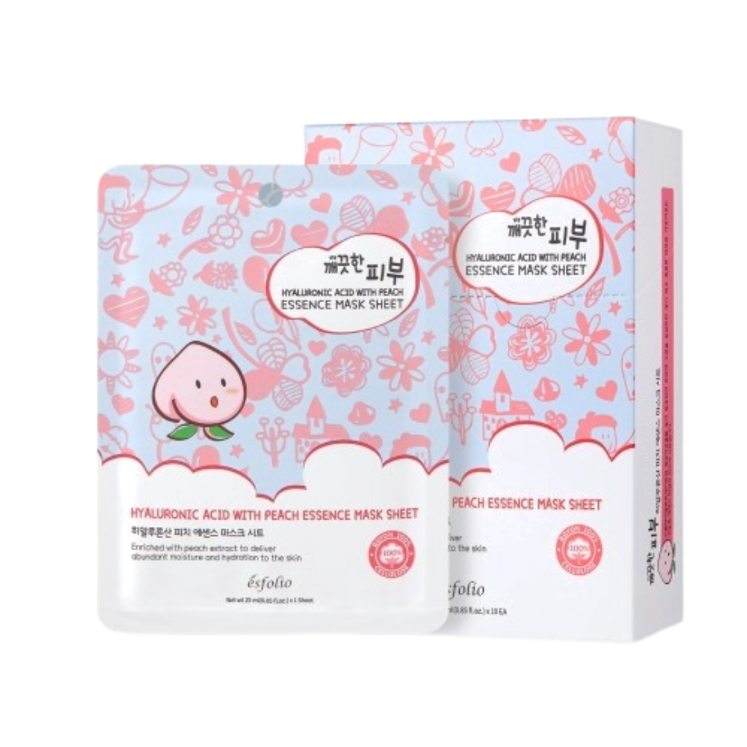 Pure Skin Hyaluronic Acid With Peach Essence Mask Sheet