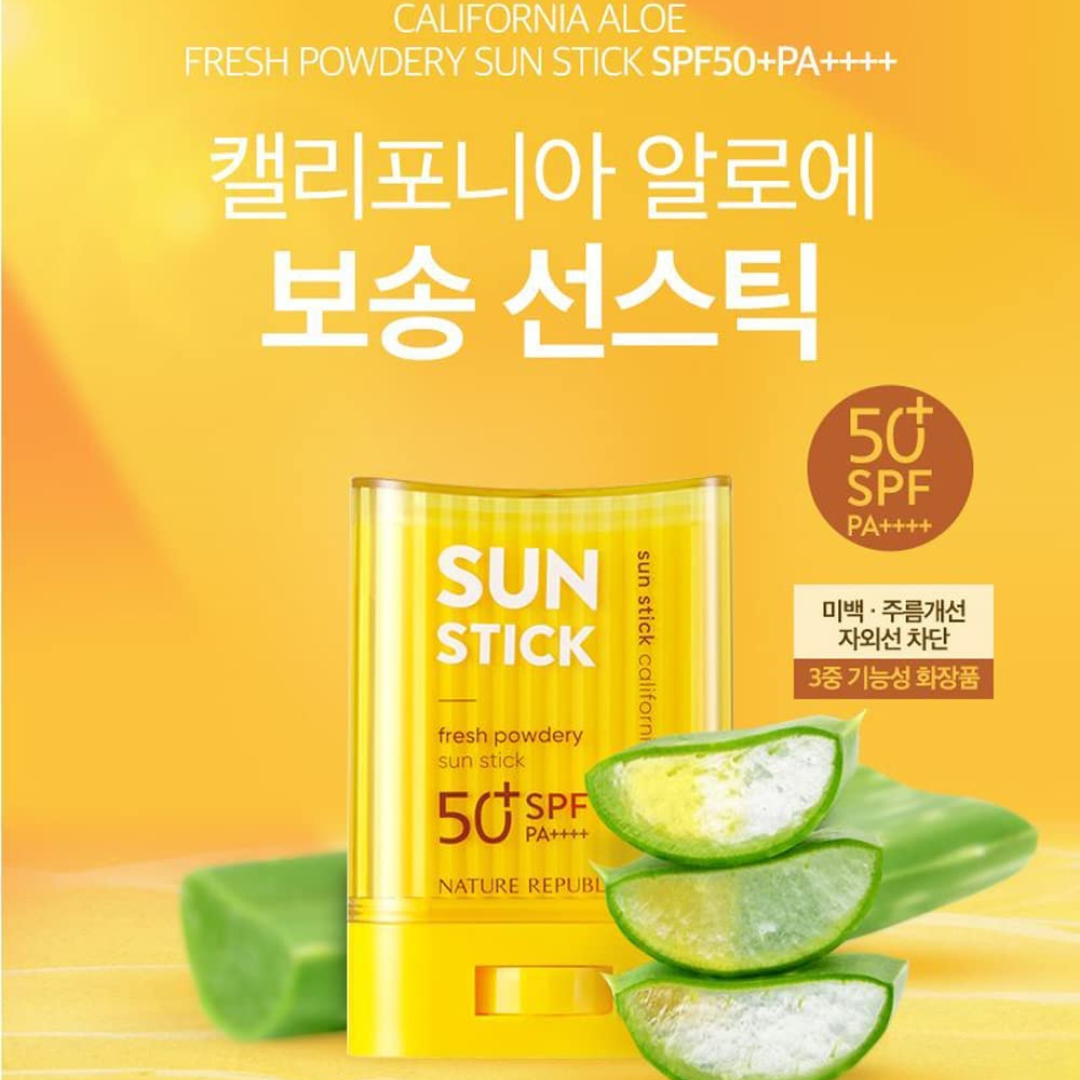 California Aloe Fresh Powdery Sun Stick 24g (New Version)