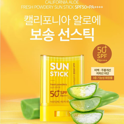 California Aloe Fresh Powdery Sun Stick 24g (New Version)